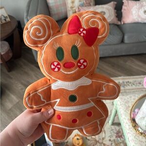 Disney Minnie Mouse Gingerbread Plush Pillow